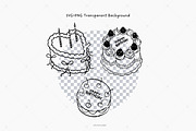 Hand-Drawn Birthday Cake Clipart, a Food Illustration by Victoruler (Thumbnail 5 of 7)