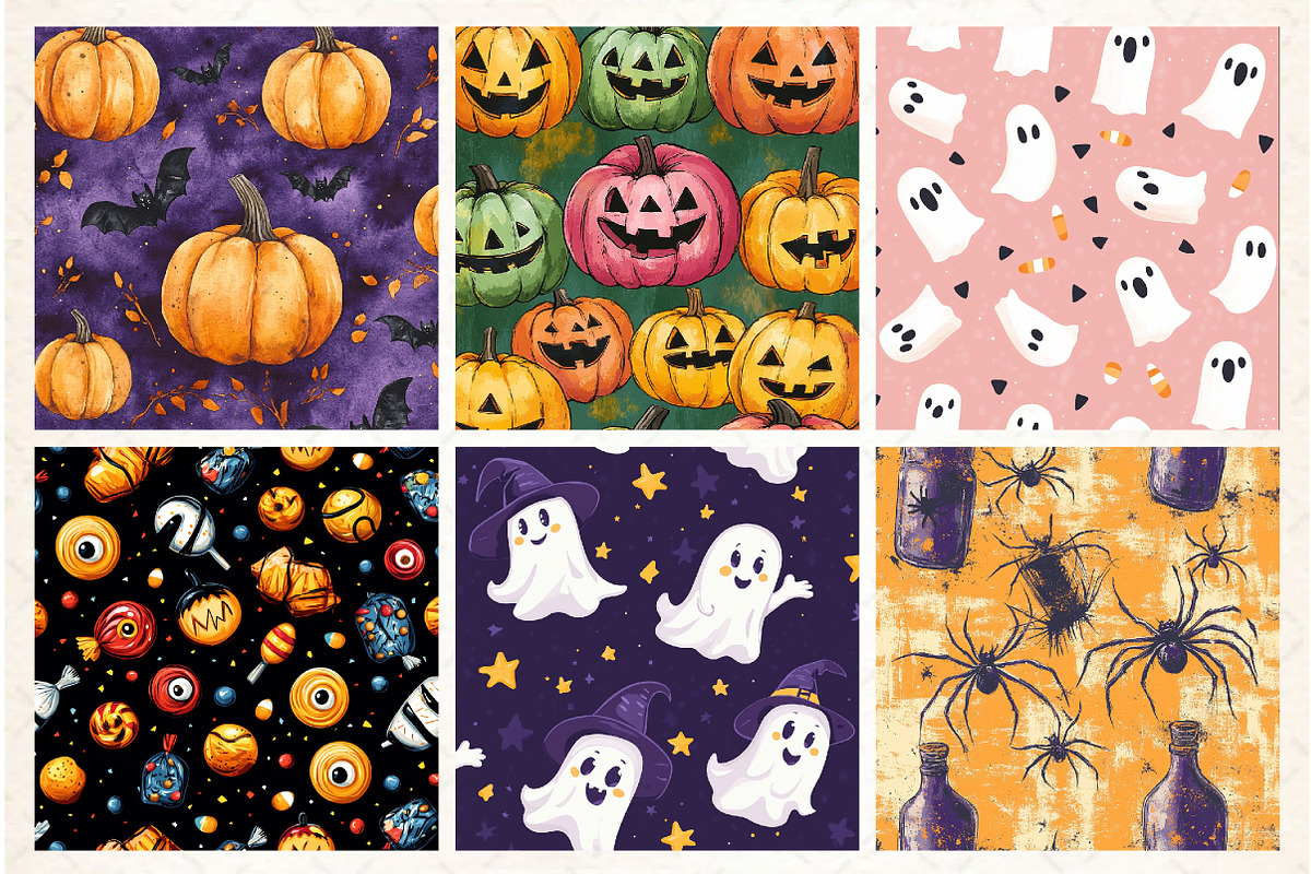 Halloween Digital Papers-20 PNG, a Pattern Graphic by Libby Wishes (Photo 2 of 5)