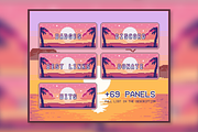 74x Sunrise Pixel Panels for Twitch, an Illustration by Custom Fonts & Patterns (Thumbnail 6 of 7)