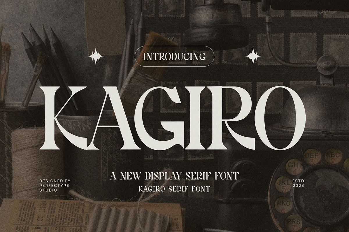 Kagiro Elegant Serif Font Typeface, a Serif Font by Perfectype (Photo 1 of 7)