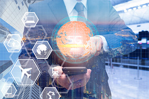 5g technology and global communicati stock photo containing 5g and internet