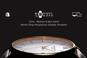 Term Watch Shop Shopify Template, a Shopify Template by ThemeTidy Shopify Agency