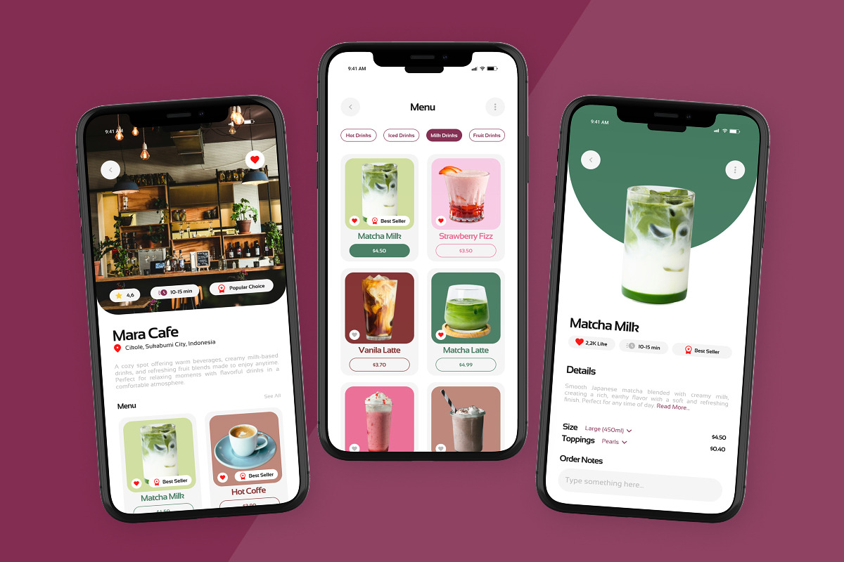 Sipin – Food Delivery & Pickup App, an App Template by trabaskriya (Photo 4 of 5)