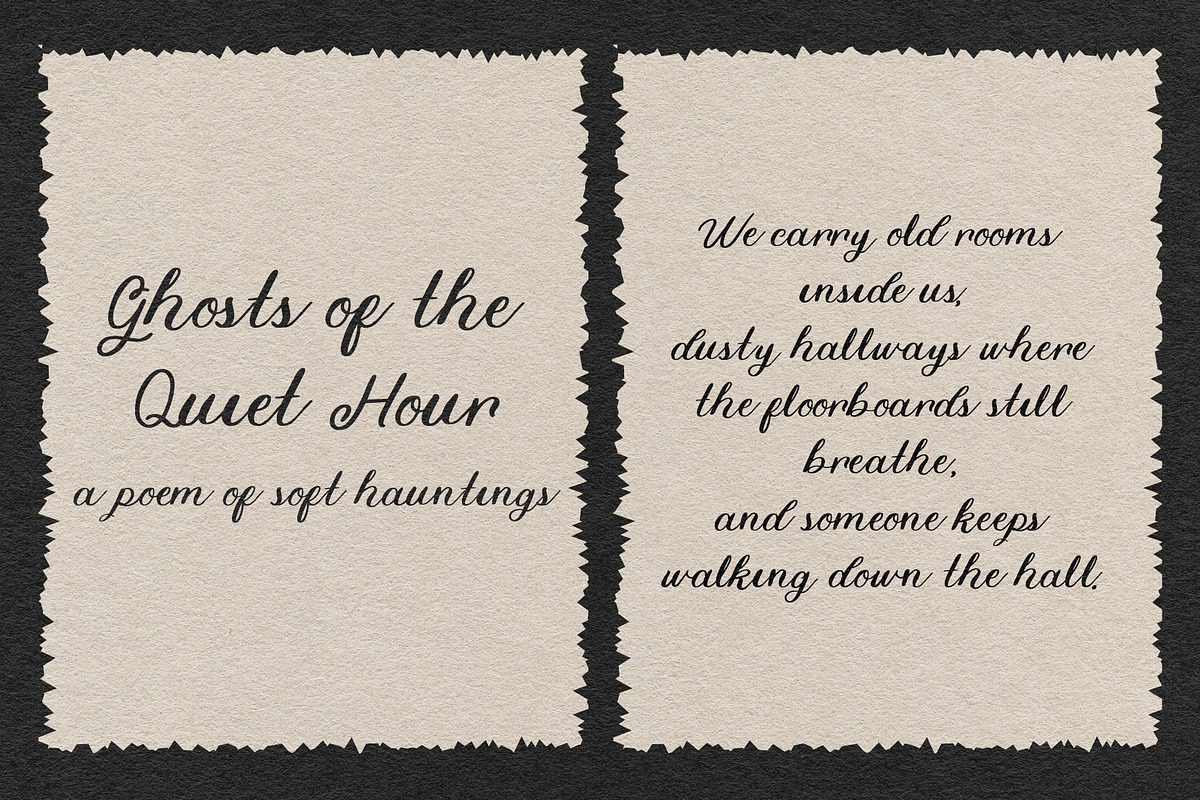 MIDNIGHT ATELIER by Natasha Reddy, a Script Font by Natasha Reddy Studio (Photo 5 of 8)