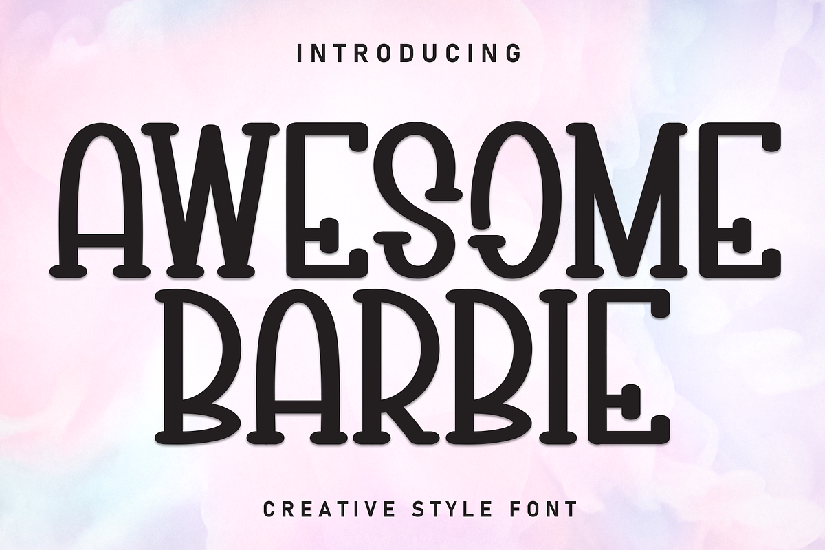 Awesome Barbie | Script Font, a Script Font by Scratchones (Photo 1 of 8)