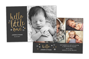 Birth Announcement Template CB086