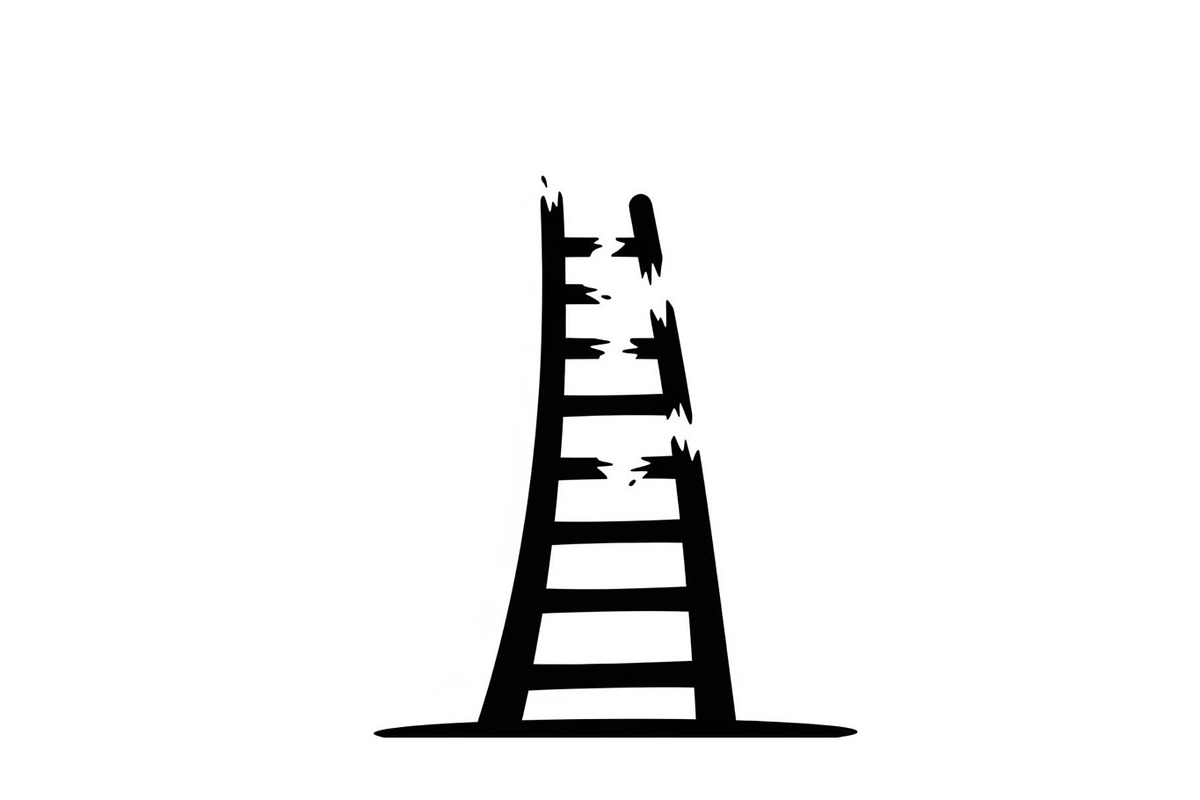 50 Broken Ladder Silhouette Bundle, an Illustration by Designs_River (Photo 13 of 51)