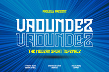 Vaoundez - Modern Sports Font