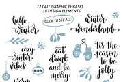 Winter season hand lettering bundle, a Graphic by InkySplash (Thumbnail 4 of 6)