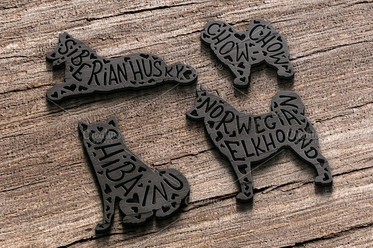 North breeds and Spitz Silhouettes, an Animal Illustration by pet design shop (Photo 9 of 10)