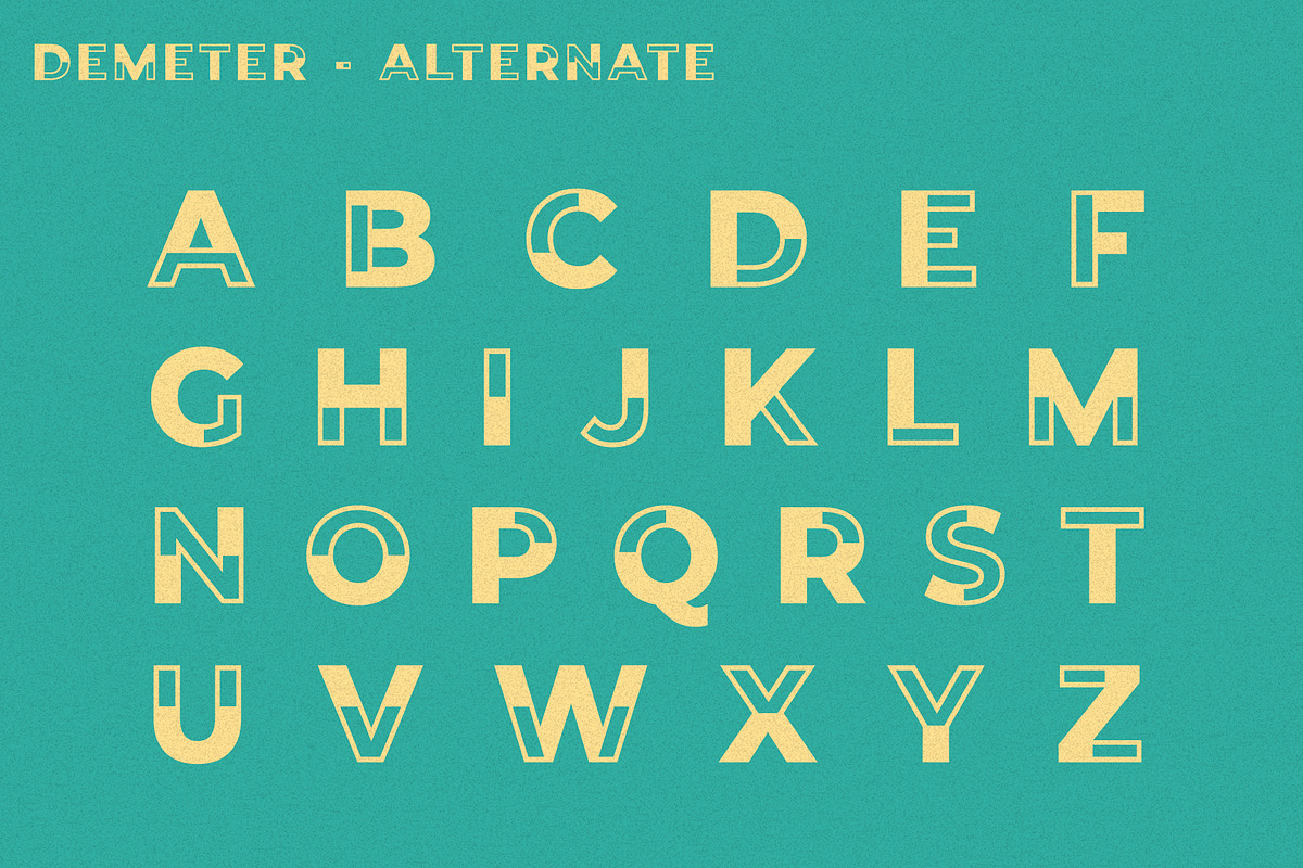 Demeter // A Fun Display Font preview 8