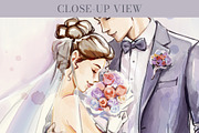 Watercolor Wedding Invite Set, a Marketing Template by Elena Naumchenkova (Thumbnail 3 of 4)