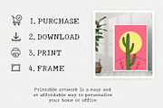 Blush Pink Wall Art Set, a Wallpaper Graphic by Helospace (Thumbnail 9 of 10)