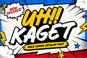 Uh Kaget Bold Comic Display Font, a Handwritten Font by Ronny Studio (Thumbnail 1 of 9)