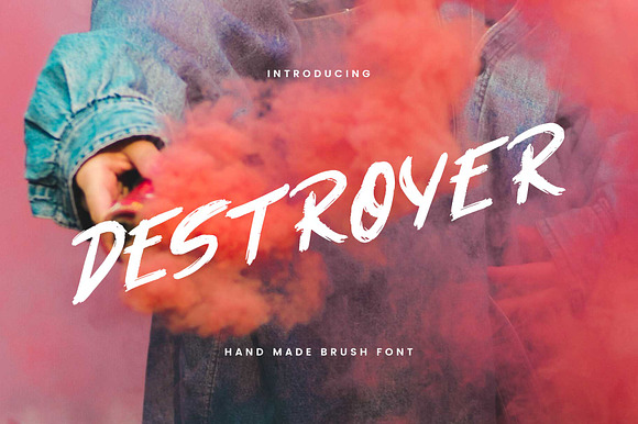 Destroyer — Brush Font preview 5