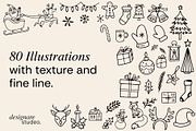 Merry Chrismas Illustrations, a Decorative Illustration by ginni illustrations (Thumbnail 2 of 6)