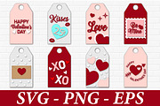 Valentine Day Gift Tags Template SVG, an Object Graphic by Digi_Design_World (Thumbnail 1 of 3)