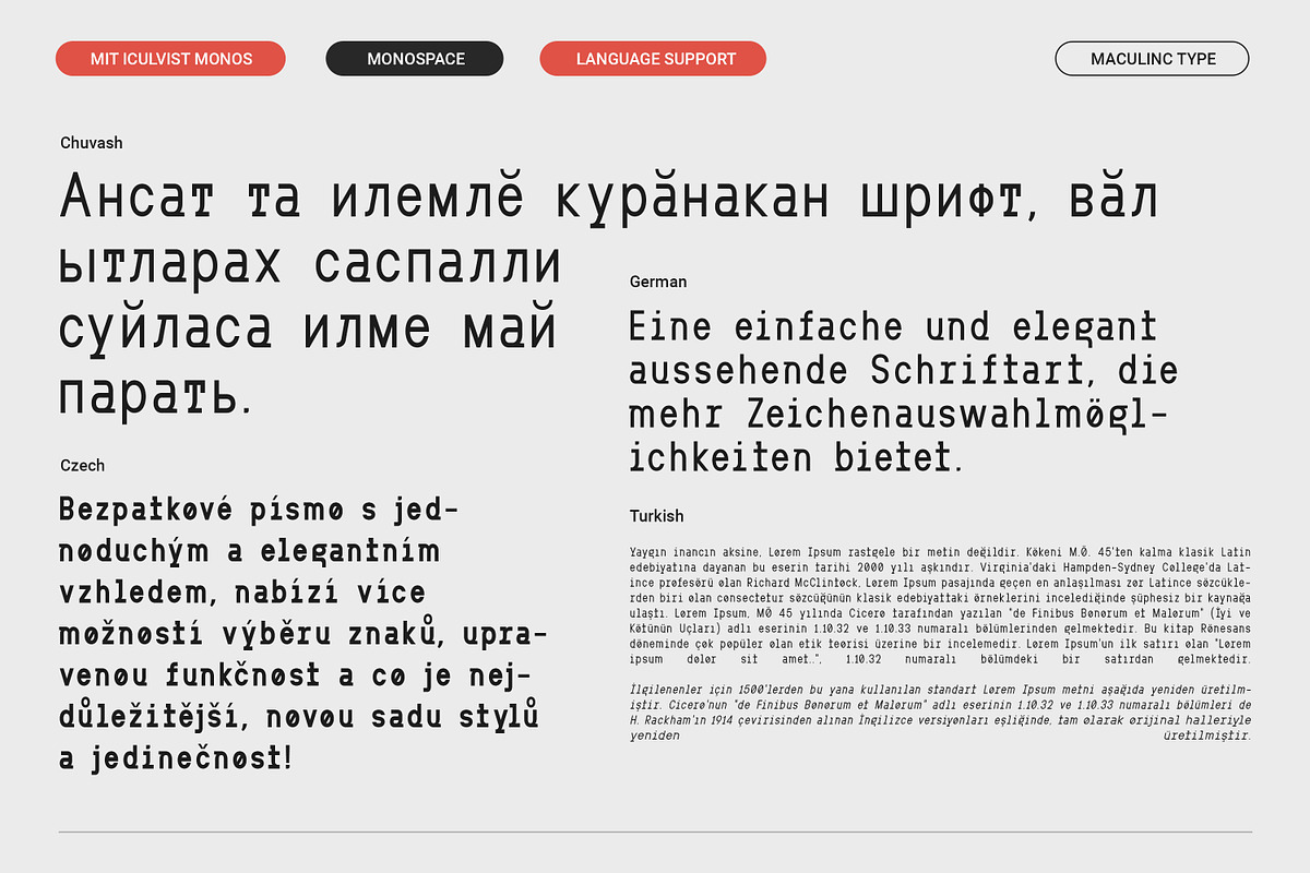 MIT Iculvist Monos Condensed, a Sans Serif Font by Maculinc Type (Photo 9 of 11)