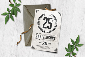 Anniversary Invitation Card, a Card Template by AyumaDesign