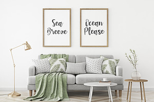 Seaside Font Watercolor SVG