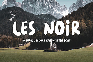 Les Noir - Rough Handwritten Font