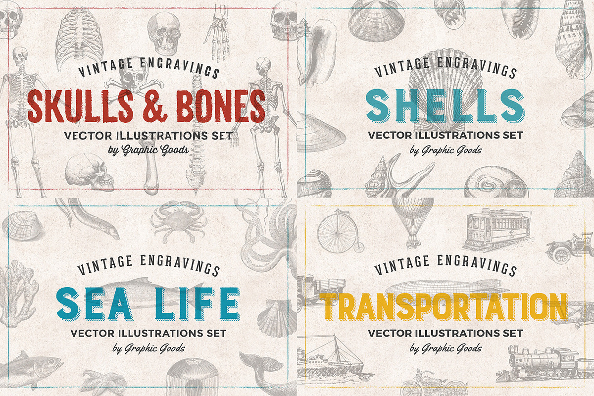Vintage Illustration Bundle 80% OFF, an Object Graphic by Graphic Goods (Photo 8 of 10)