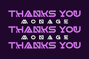 Monage - A Modern Futuristic Font, a Sans Serif Font by Marvadesign (Thumbnail 5 of 5)