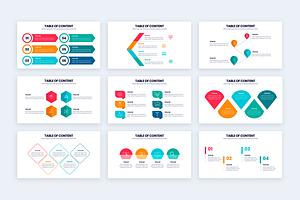 Table Of Content Google Slides