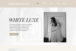 Wix Website - White Luxe