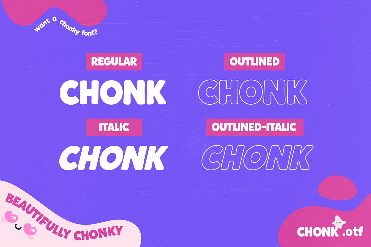 Chonk - Bold Display Font, a Sans Serif Font by Layerform Design Co.