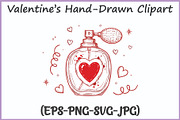Valentines Doodle Clipart SVG Bundle, a Seasonal Illustration by Gfx Expert Team (Thumbnail 5 of 15)