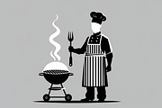 BBQ Grill Master Chef Bundle, an Illustration by Creativeshirt (Thumbnail 7 of 7)