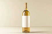 Empty Wine bottle mockup, an Advertising Mockup by VetalStock (Thumbnail 1 of 3)