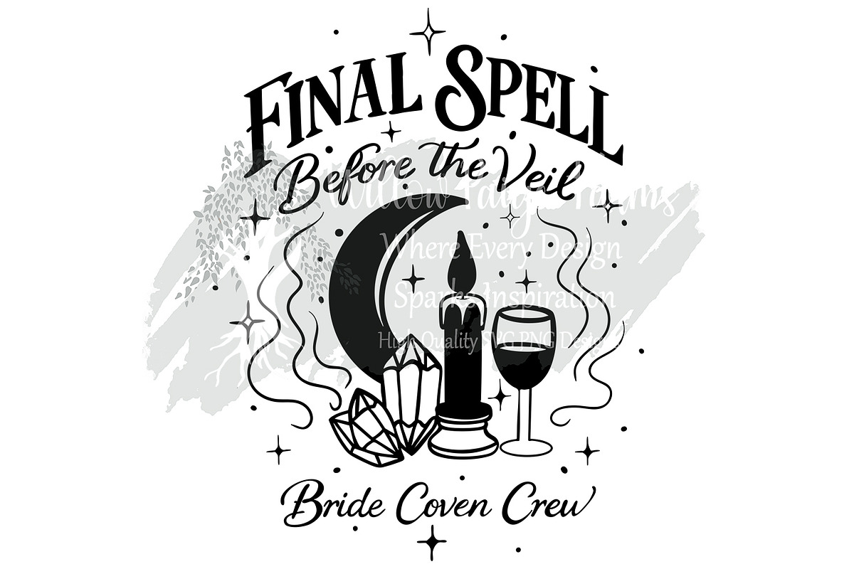 Witchy Bachelorette Shirt Bundle PNG, an Object Graphic by Willow Paige Farms (Photo 5 of 8)