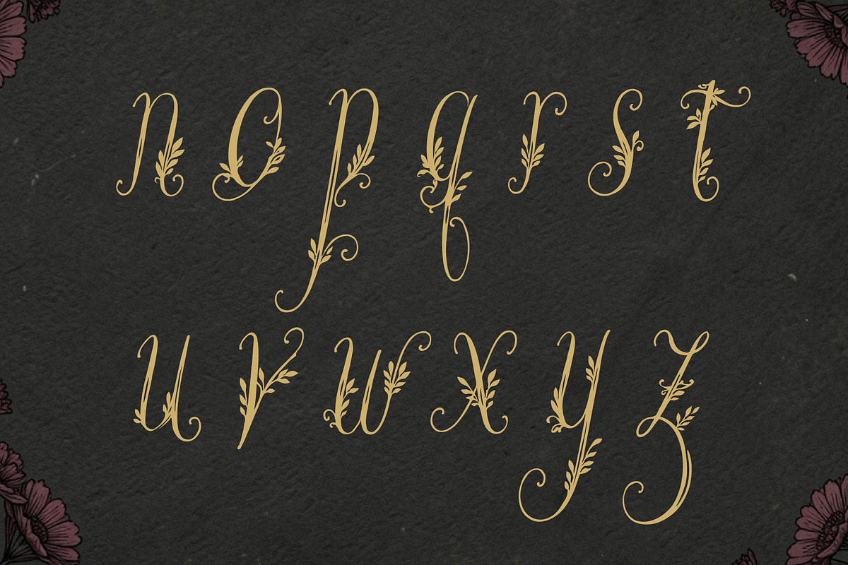 Wanderin Autumn Artisan Floral font, a Script Font by HypeWorksCo (Photo 27 of 28)