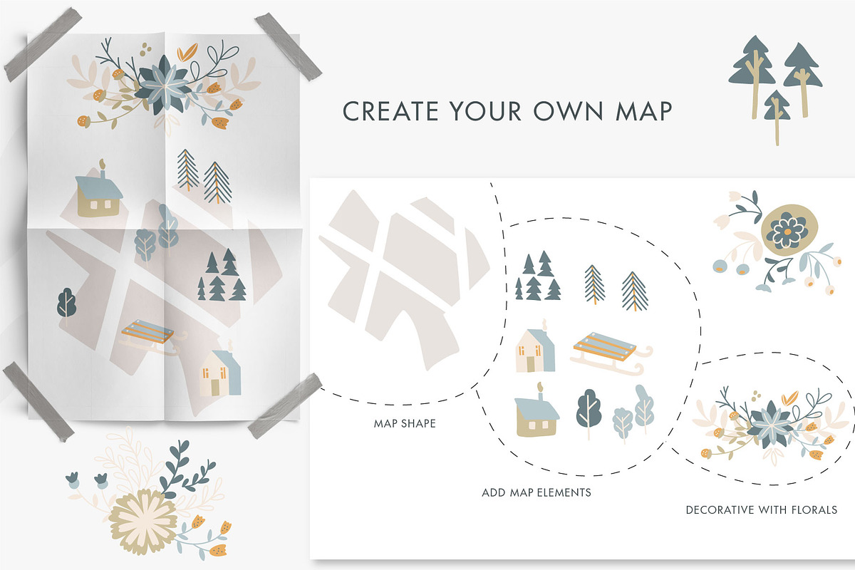 Hello Winter. 206 elements, a Decorative Illustration by BAGIRA | Studio (Photo 8 of 12)