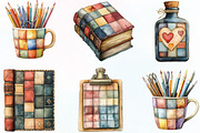 Patchwork Back to School Sublimation, an Illustration by CraftArtStudio (Thumbnail 2 of 6)