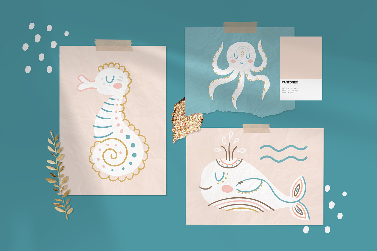Boho baby collection, an Illustration by JuliyArt (Photo 7 of 14)