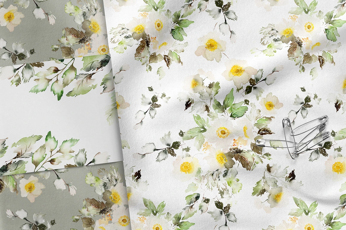 4-in-1 Watercolor Floral Bundle 03, an Illustration by Karma (Photo 18 of 33)