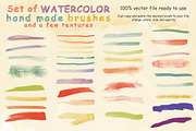 Watercolor Brushes and Textures, a Brush Add-On by Anna Ivanir (Thumbnail 1 of 2)