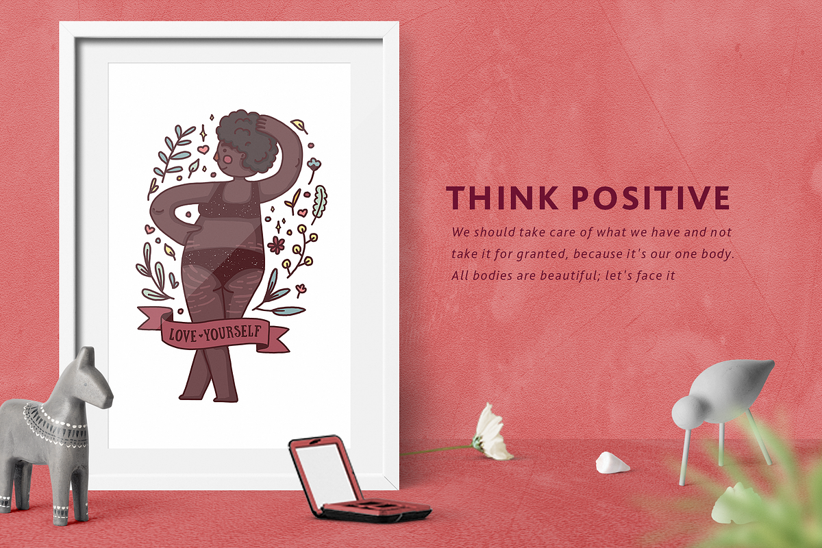 Set Body Positive Girls, a Healthcare Illustration by Uniyok (Photo 7 of 11)