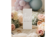 Tall Vertical Menu Mockup, a Product Mockup by TatiMockup (Thumbnail 1 of 3)