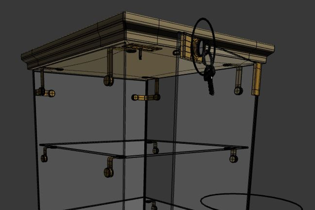 Display Cabinet, a Furniture 3D Model by kjpargeterimages (Photo 9 of 12)