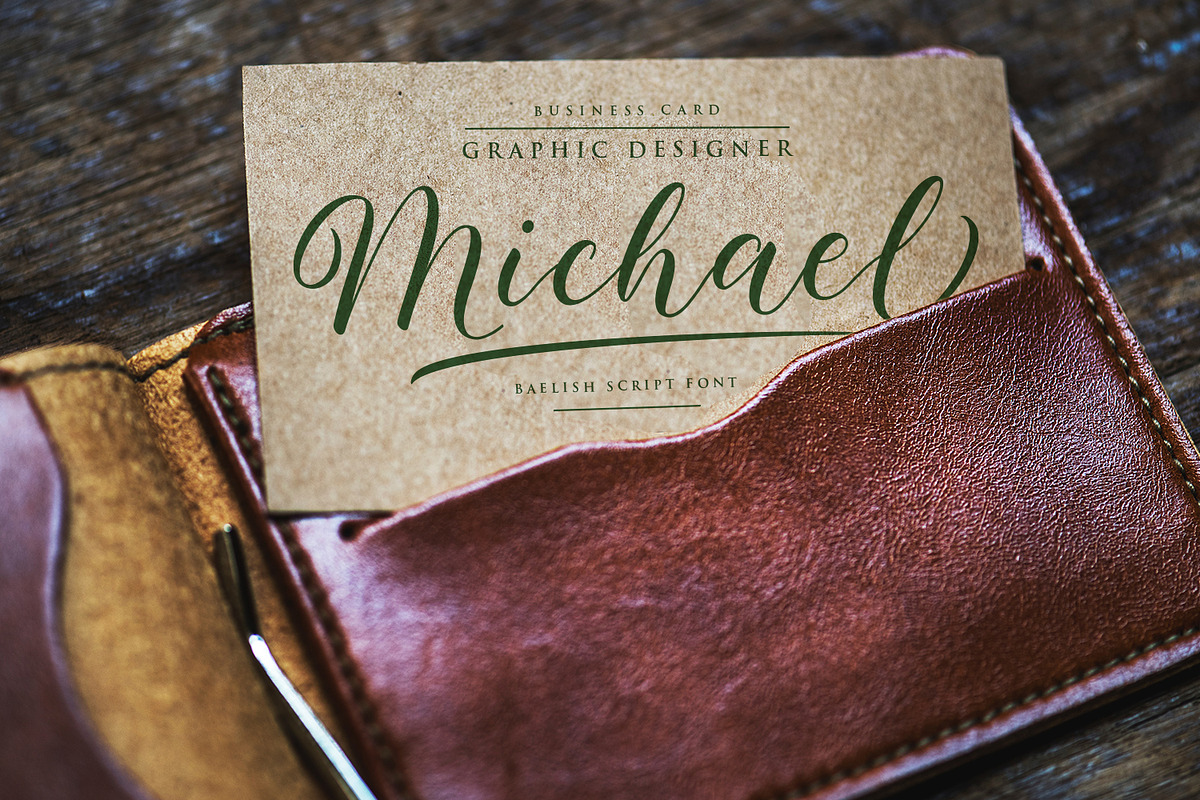 Baelish - Script Font preview 3