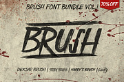 Brush Font Bundle 70% Off, a Script Font by dexsarharryfonts (Thumbnail 1 of 5)