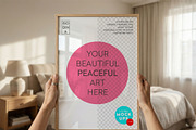 ISO Bedroom Poster Frame Mockup, a Mockup by DesignRocket (Thumbnail 8 of 9)