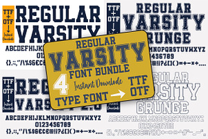 Regular Varsity, a Slab Serif Font by Mini_World