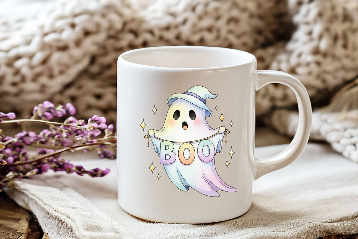 Dreamy Cute Halloween Clipart, an Illustration by Watercolor design (Photo 2 of 6)