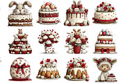 Watercolor Easter Cake Clipart Bundl, an Illustration by DreamArtGraphic (Thumbnail 4 of 4)