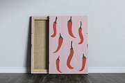 Red Hot Chili Pepper Pattern, a Pattern Graphic by Marketello Studio (Thumbnail 6 of 8)